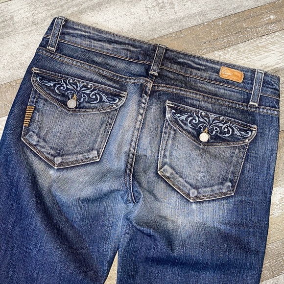 Women's Paige Venice Factory Distressed Bootcut Jeans - Size 29 - Picture 12 of 12